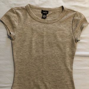 Grey shirt sleeve top